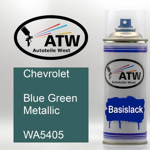 Chevrolet, Blue Green Metallic, WA5405: 400ml Sprühdose, von ATW Autoteile West.